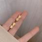 Preview: Großhandel B2B Silber pin Perle luftige Vintage Ohrringe E2436 gold